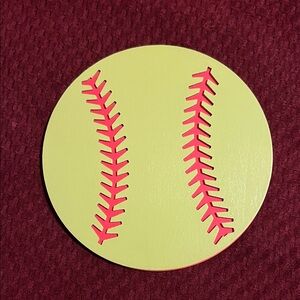 Woodpile - Wooden Softball Plaques (Set of 5)